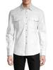 White Men's Genuine Lambskin Soft Original Genuine Leather Shirt Full Sleeve Stylish Handmade