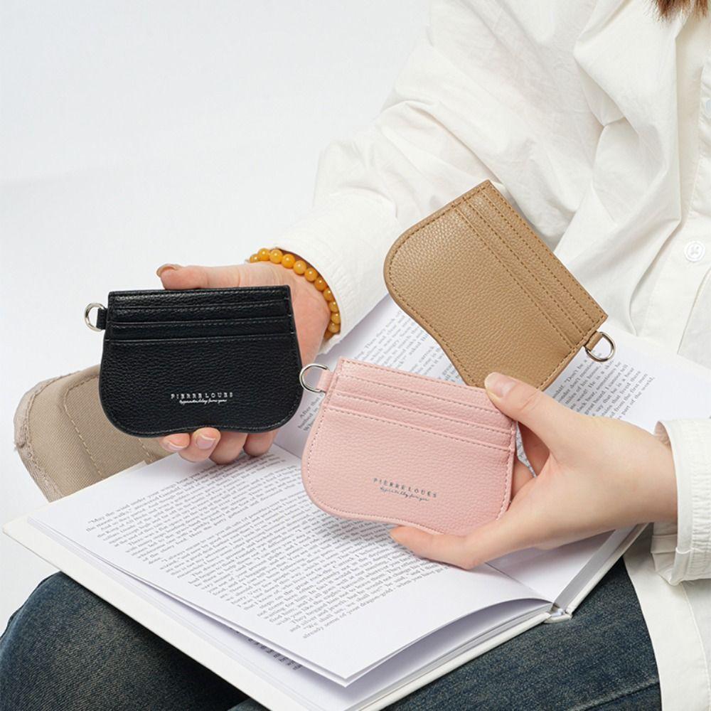 

PU Leather Women s Short Wallet Slim Card Holder Vintage Pocket Purse Outdoor фіолетовий