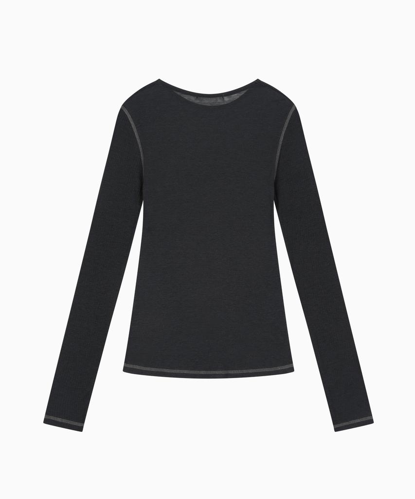 Ohesio Line Trace Long T-Shirt, Charcoal