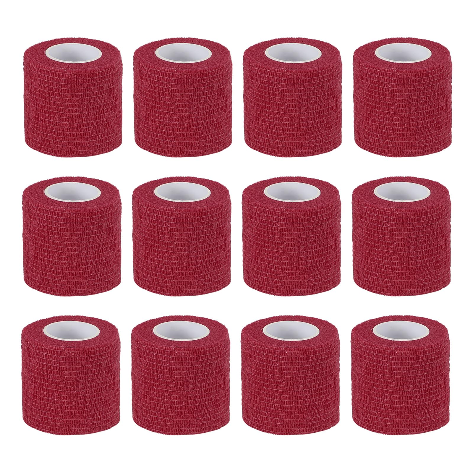 

PATIKIL x Эластичный бинт-обертывание Растягивающийся для спортивных занятий Запястье Лодыжка Темно-красный 2 177 Самоклеящиеся обертывания, 12 штук Самодышащий Самоклеящийся