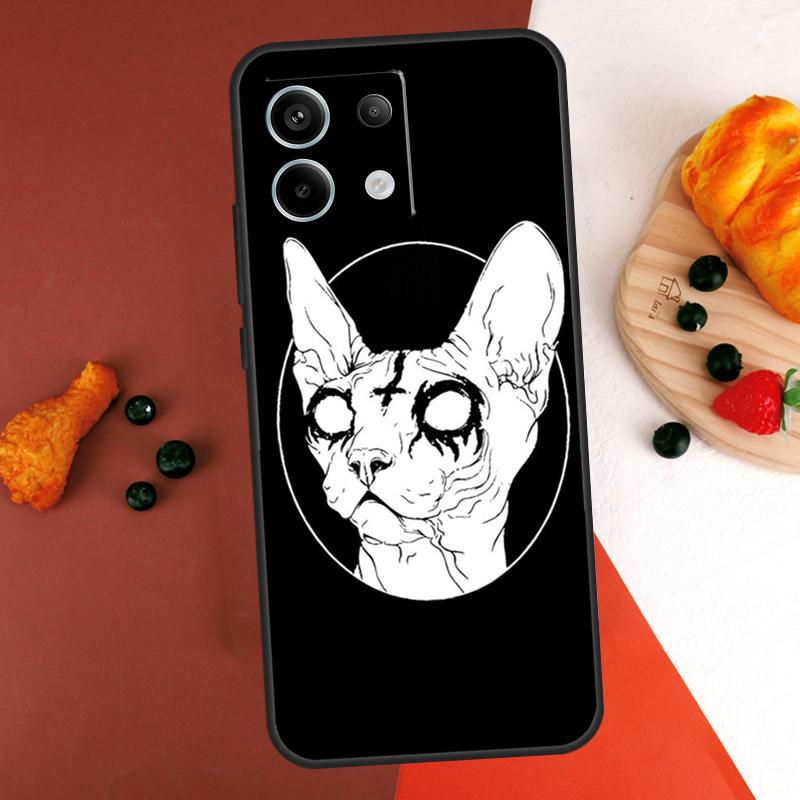 Sphynx Cat Case For Xiaomi Redmi Note 14 13 Pro 9 10 11 12 Pro 10S 11S 12S Redmi 14C 13C 10C 12C Coque