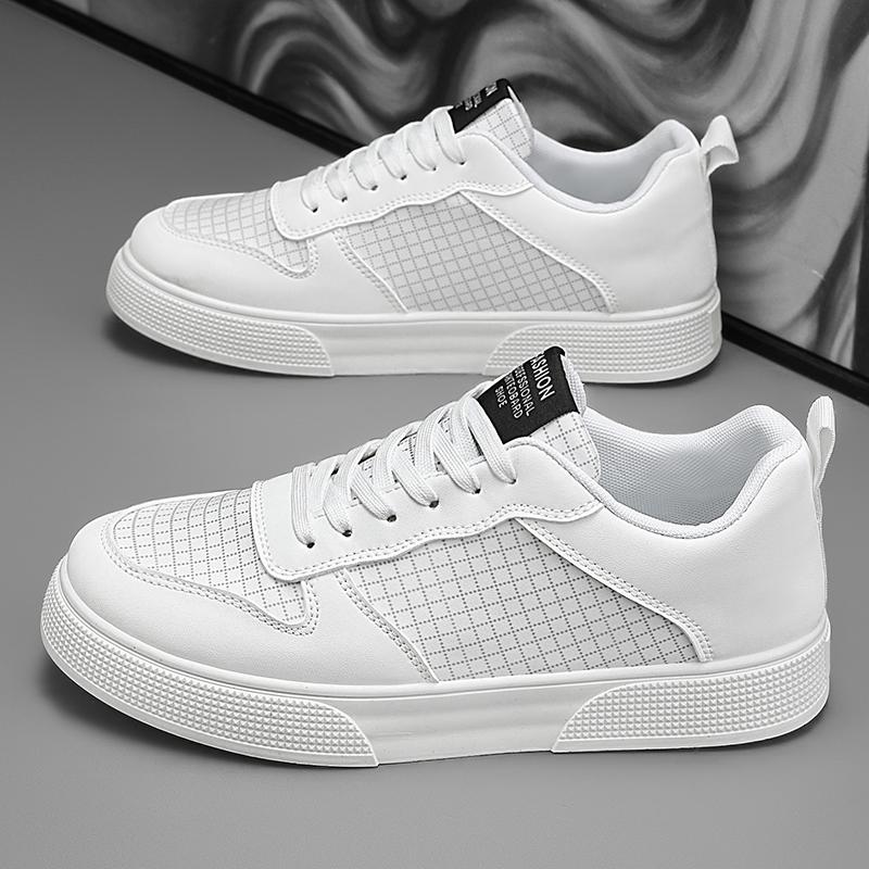 Mens Board Shoes 2026 New Mesh Breathe Splicing Design Comfortable Lightweight Daily Casual Sports Skate Shoes for Man