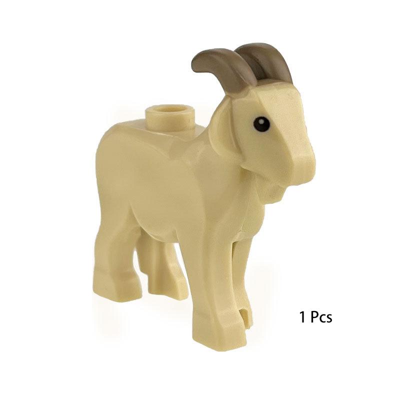 Farm Forest Animal Parts Compatible With Building Block Set Pasture Block Bricks Toys Playsets Goat Duck Dog Chicken Horse Squirrel
