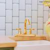 1 Pcs Bathroom Model Decor Toy Accessories Miniature Simulated Bathroom Golden Mini Faucet Model Toys 1/12 Scale Dollhouse