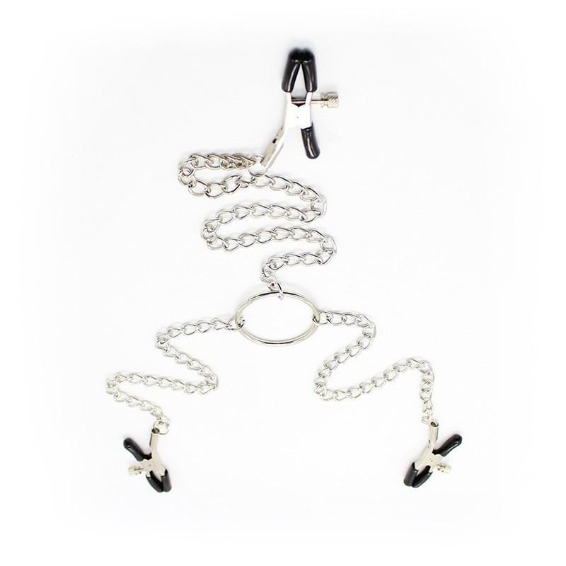 Butterfly Style For Couples Stainless Steel Metal Chain Nipple Milk Clips Breast Clip Sex Slaves Nipple Clamps Sex Toys