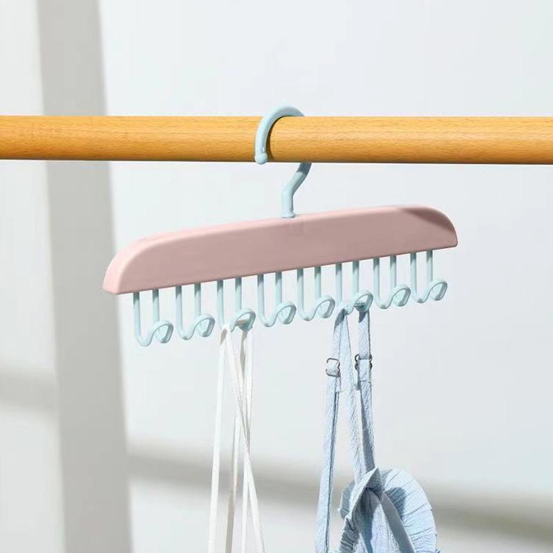 

Multifunctional Underwear Vest Strap Clothes Hanger Household Hook Wall-Mounted Clothes Rack one size розовый
