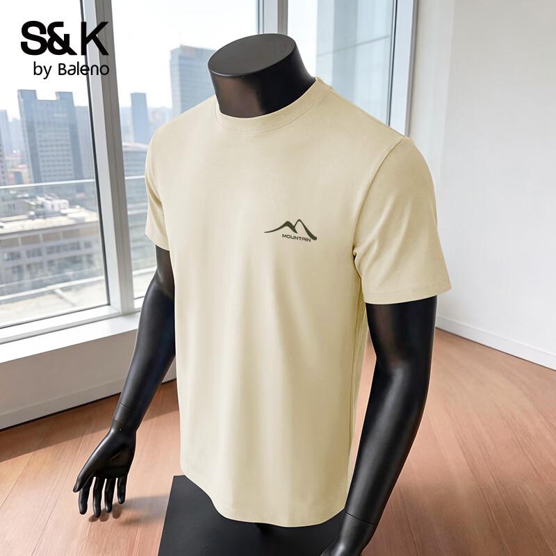 Baleno Men s S&K Series Pure Cotton Graphic T-Shirt XL