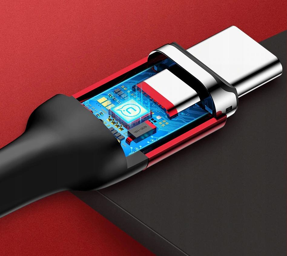 Kabel Magnetyczny Usb-C 3A Quick Charge 3.0 Z Transmisją Danych