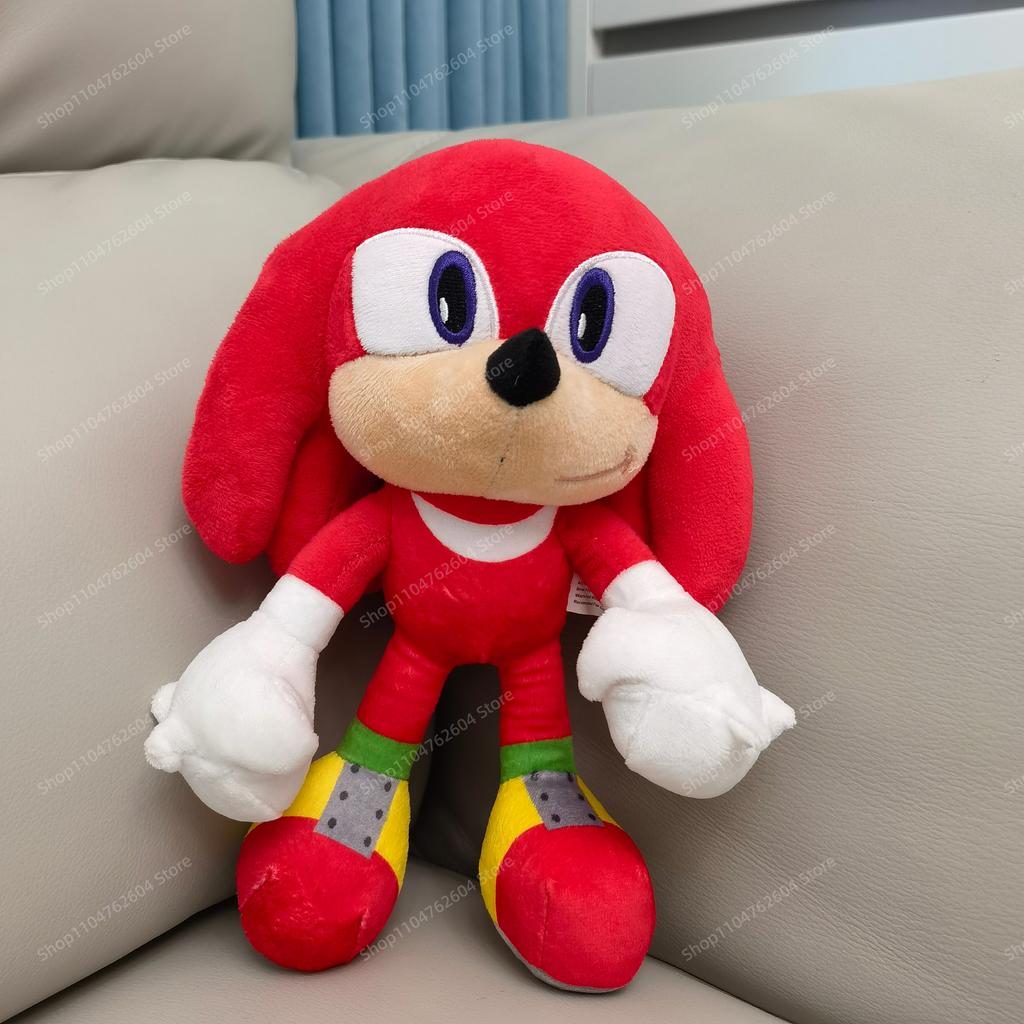 - New Machine Metal Sonic Plush Toy Doll children's toy doll 30cm soft plush toy high quality with knuckles and birthday Gift