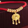 Chinese Style Cat Weave Necklace Adjustable Cat Long-Life Lock Collar  Photograph