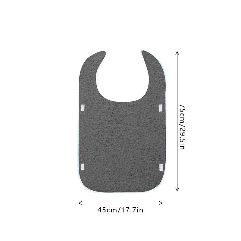 Stain-Resistant Bib with Pocket for Elderly Care and Mealtime Assistance
