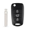 Picanto For Rio 3 For Kia K2 K5 3 Buttons Car Key Shell Remote Key Shell Flip Folding Key Case
