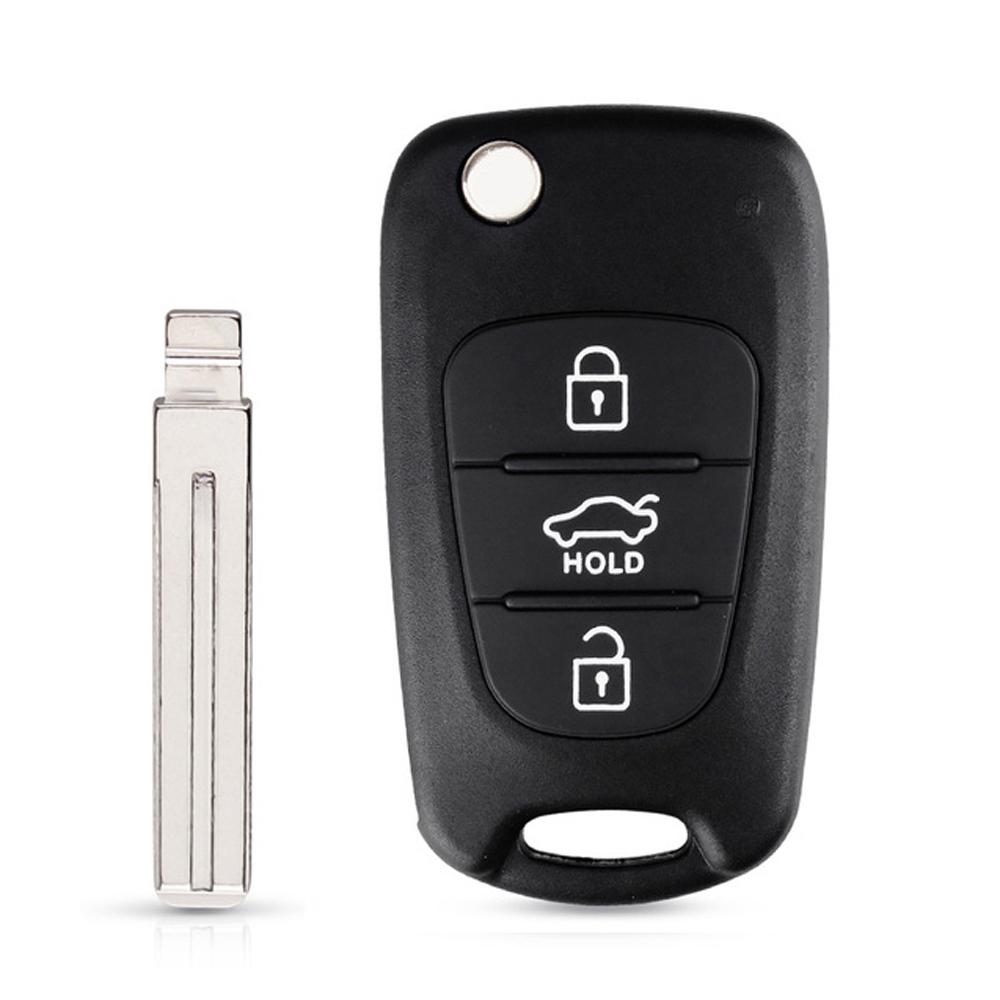 Picanto For Rio 3 For Kia K2 K5 3 Buttons Car Key Shell Remote Key Shell Flip Folding Key Case