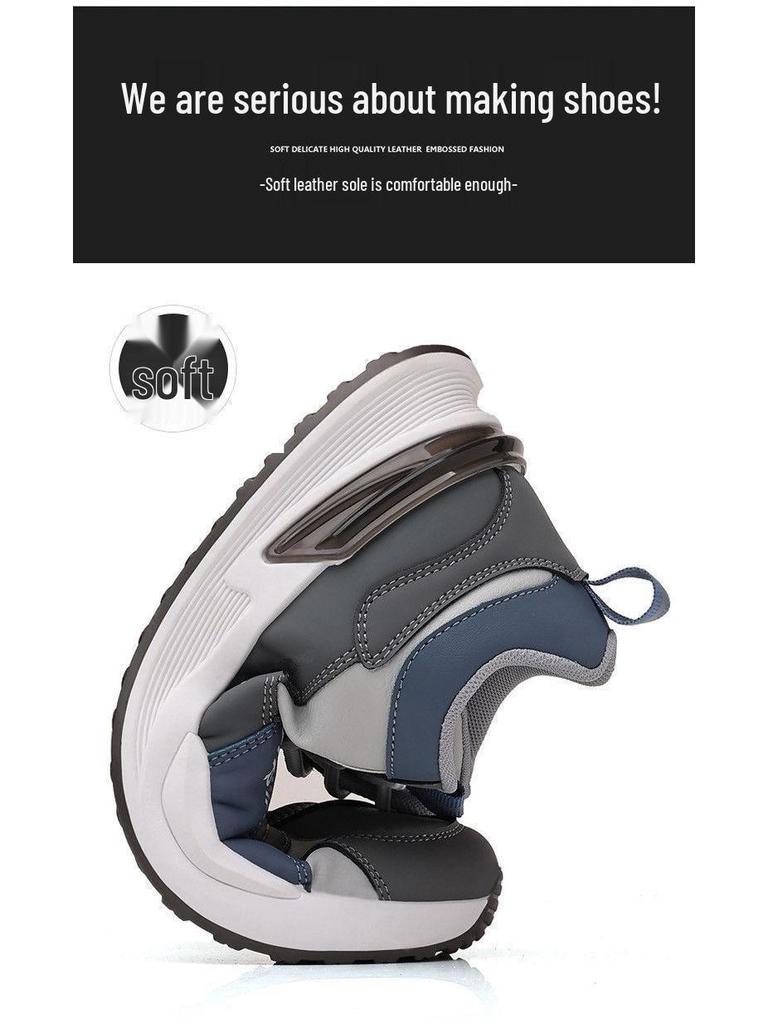 Men's Versatile Autumn/Winter Casual Shoes: Stylish Cotton, Velvet, and Lightweight Running Sneakers