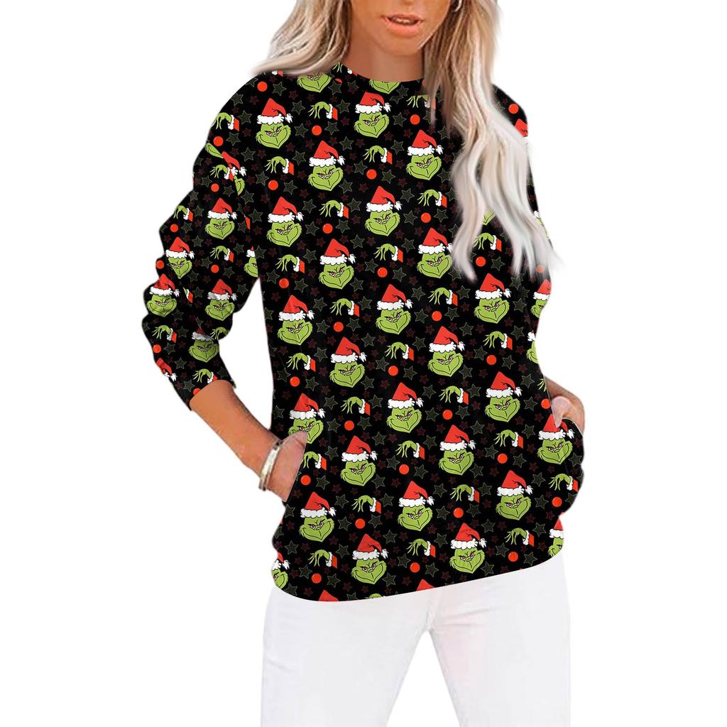 Christmas Sweatshirts For Women Sweater Cute Shirt Fall Pullover Top