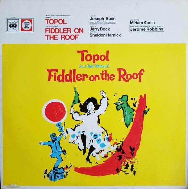 

LP Record TOPOL Fiddler On The Roof BRG70030 CBS 196 UK Soundtracks Musicals Used