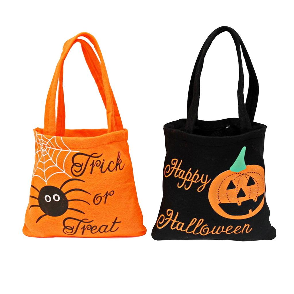Halloween Hand Non Woven Bag Holiday Children Gift Candy Bag Halloween Prop Bag