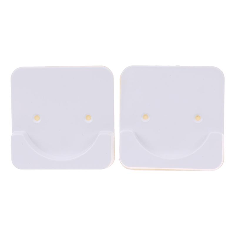 

2Pcs Shower Curtain Rod Mounting Bracket Punch-Free Adhesive Mounting Fixture
