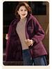 Hooded Fleece-Lined Cotton Jacket for Middle-aged & Elderly Women - Stylish Winter Collection