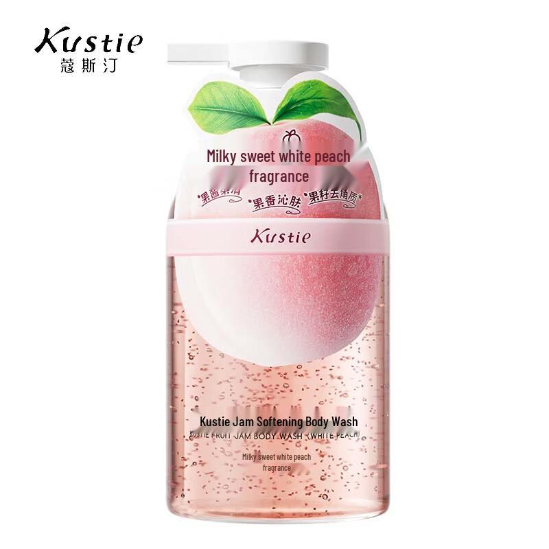 Kustie Sweet Peach Exfoliating Shower Gel