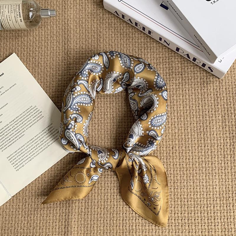 70 small square scarf silk scarf women cashew print silk scarf headscarf professional scarf satin scarf