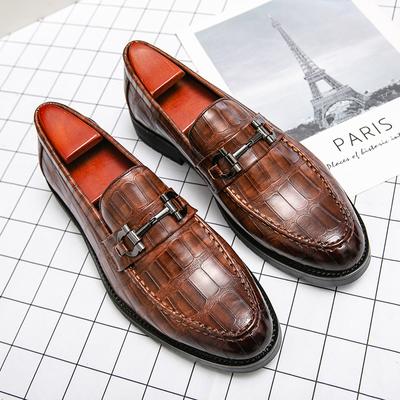 New Men's Fashion INS British Style Casual Leather Shoes Driving Wedding Shoes Loafers