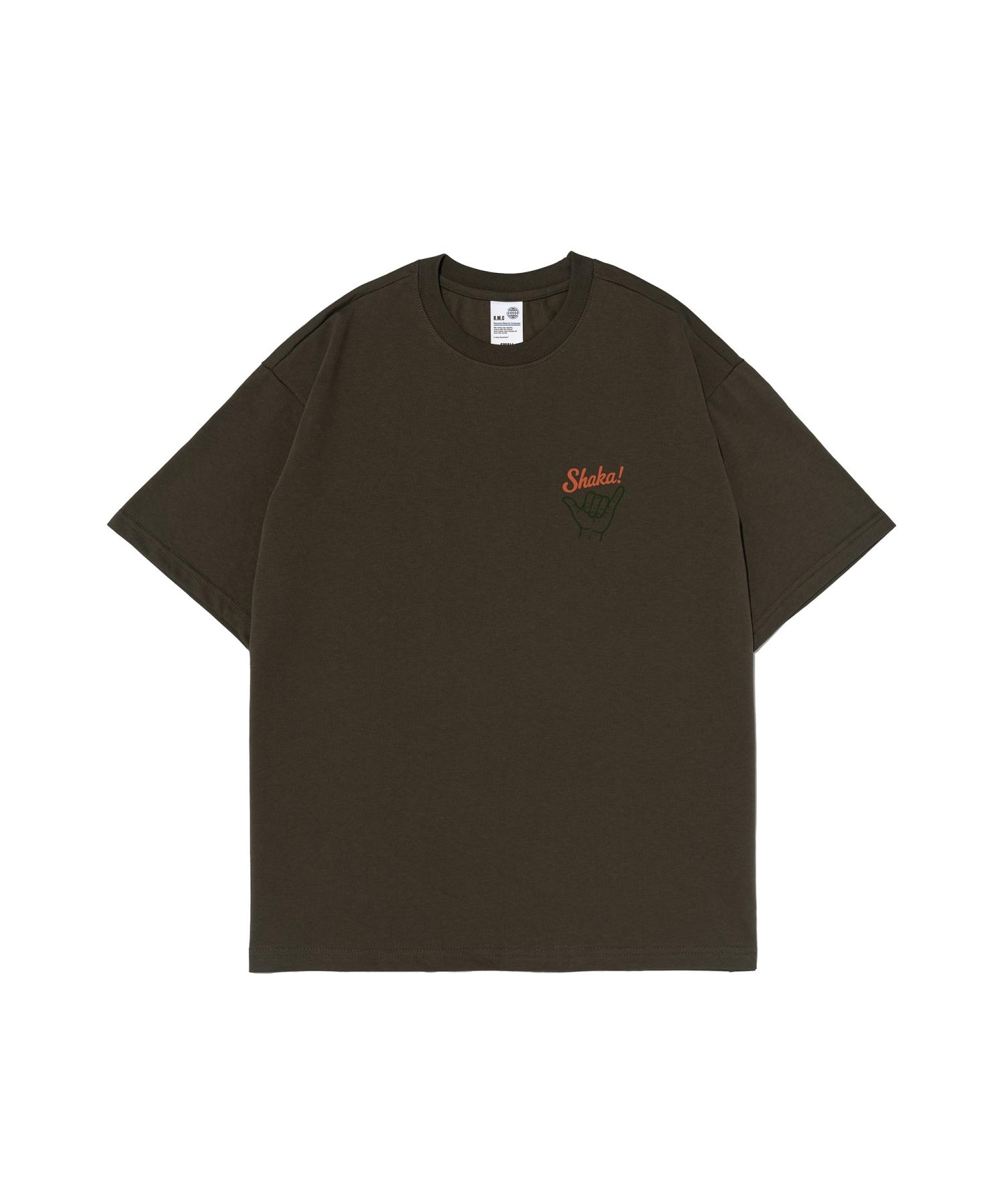 Black Briar Shaka Logo T-Shirt (Khaki) Xl