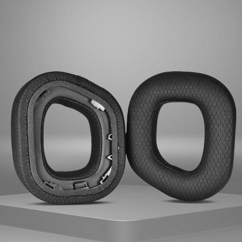 Plush/Protein  Ear Cushions Ear Pad for HS80 Headphone Easy Installation Durability Headphone Earpads Replacements