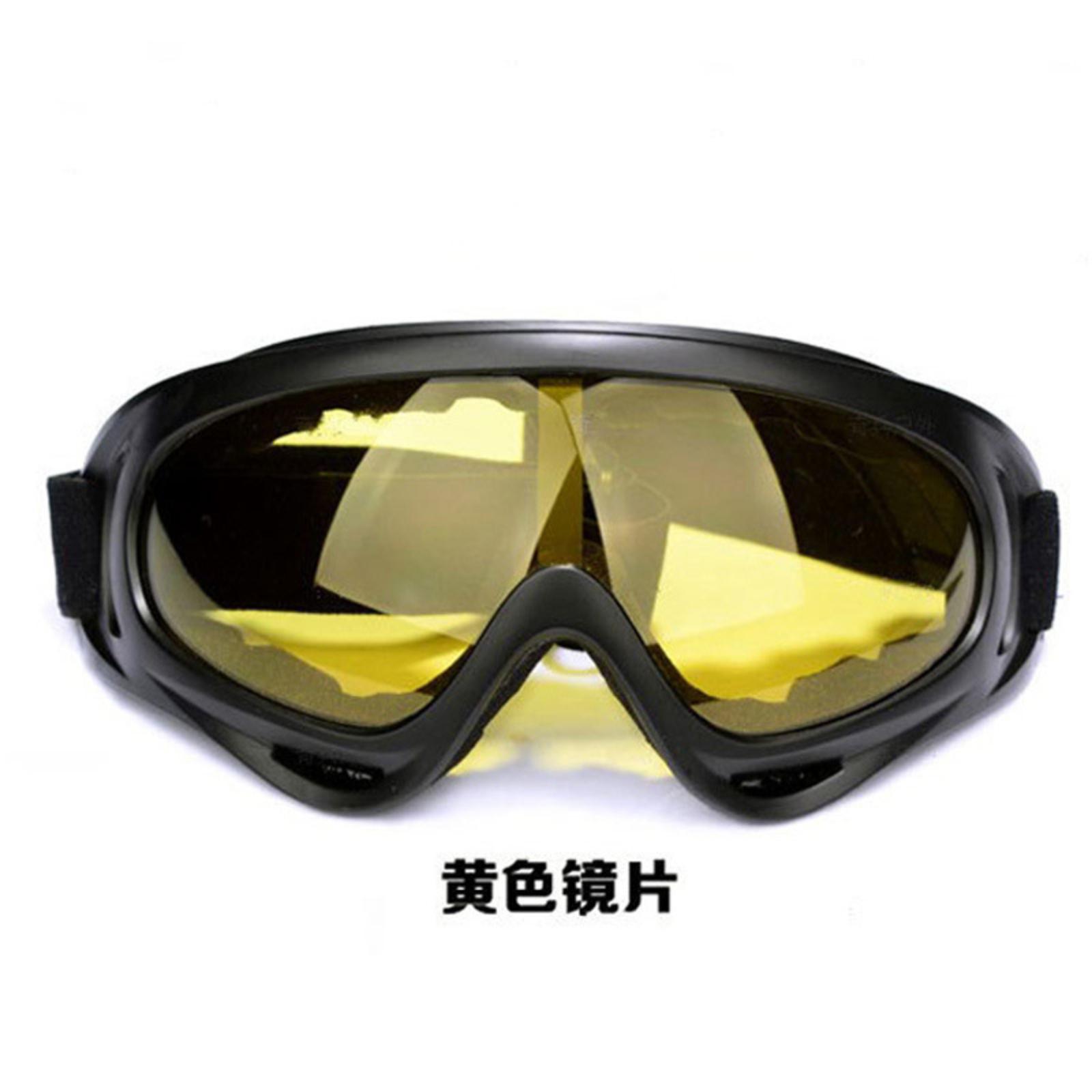 

Windproof Goggles X400 Unisex Sports Protective Goggles Children s Ski Goggles Outdoor Motorcycle Riding Goggles One Size жовтий