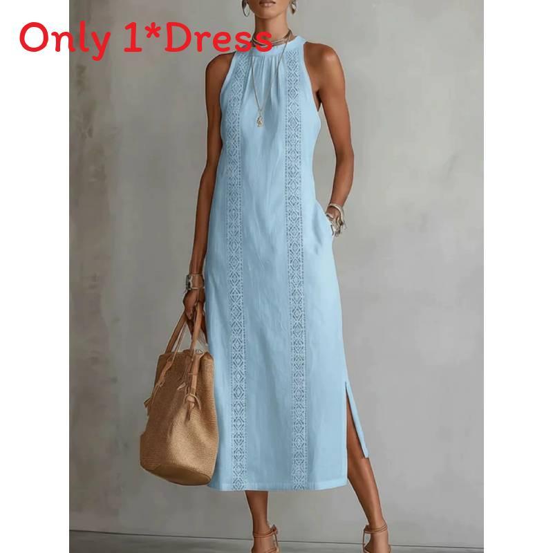 Polyester Solid Color Loose Long Shirt Dress For Casual Wear And Summer Fashion