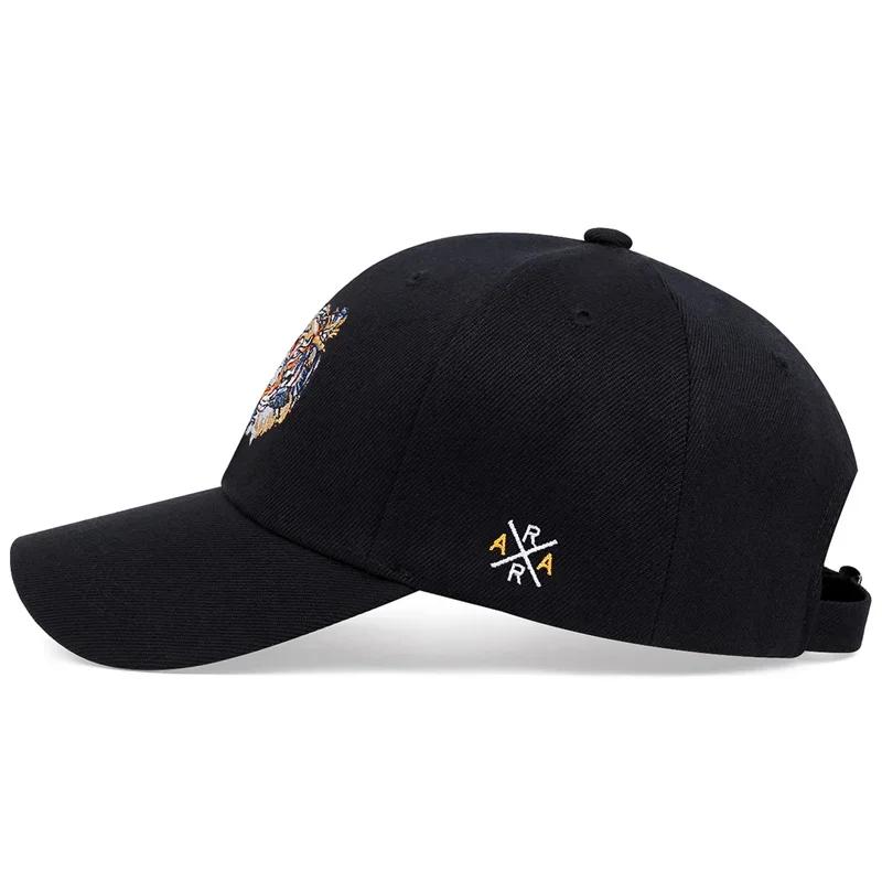 Women Tiger Head Embroidery Baseball Caps Adjustable Casual Hats Spring And Autumn Outdoor Use Sunscreen Hat For Men And