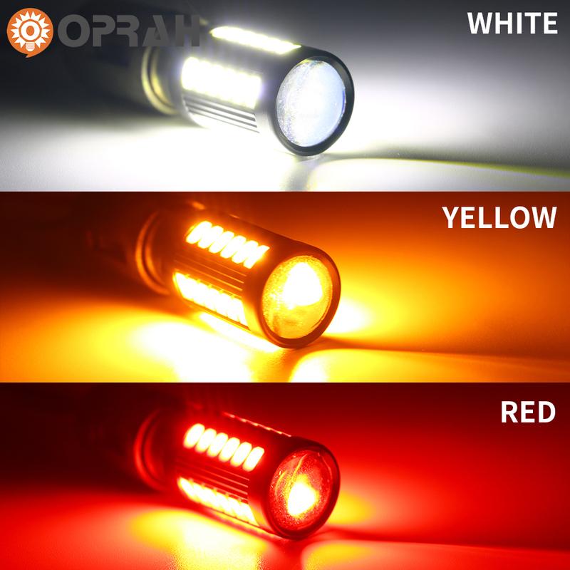 10pcs Car Truck Light 12V 24V LED 5630SMD 1156 BAU15S PY21W P21W 1157 BAY15D Bulb 7440 7443 Canbus Signal Lamp DRL Running Light