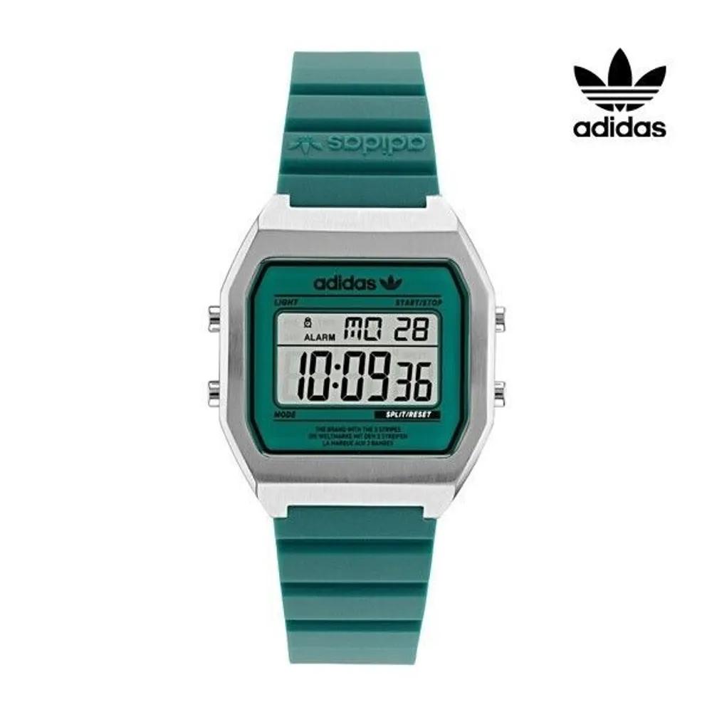 [adid] Silicone Band Digital Watch Digital Two AOST22076