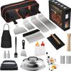 35-Piece Stainless Steel BBQ Tool Set - Outdoor Grill Spatula & Cooking Tools