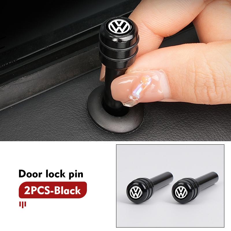 4pcs Car Truck Aluminum Door Lock Knob Pull Pins Auto For Volkswagen VW Passat Golf 4 5 6 Tiguan Polo Scirocco Jetta CCOJ1