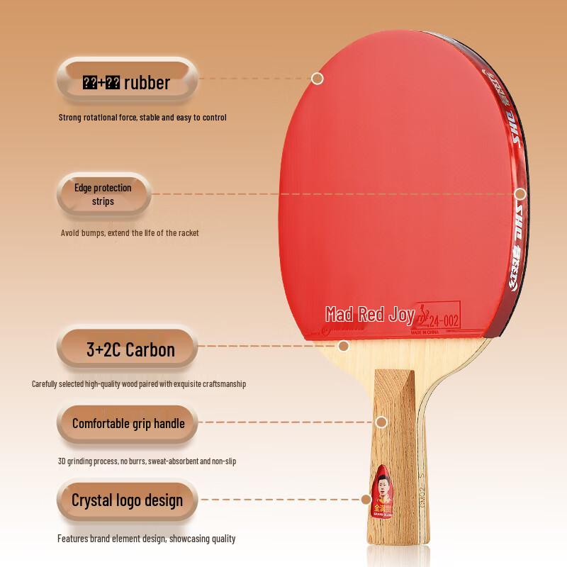 Raquette de tennis de table DHS Gold Ma Long 02