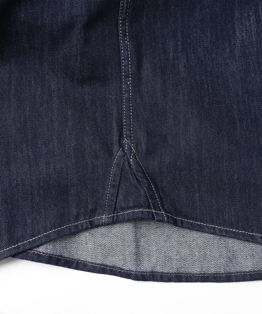 Ucla Unisex Denim One-Pocket Oversized Shacket [Dk-Indigo](Ub9Dj70)