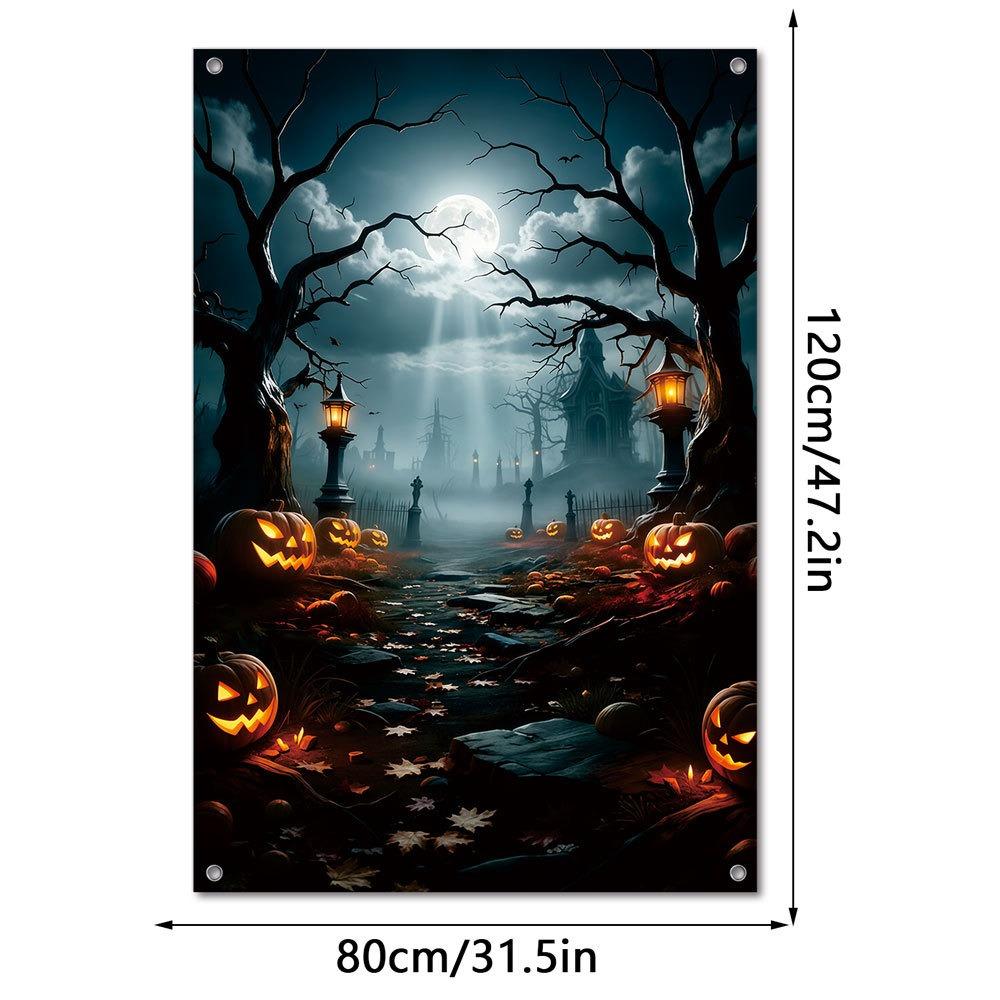 Large Size Halloween Curtain Hanging Design Horror Hanging Cloth Festival Supplies