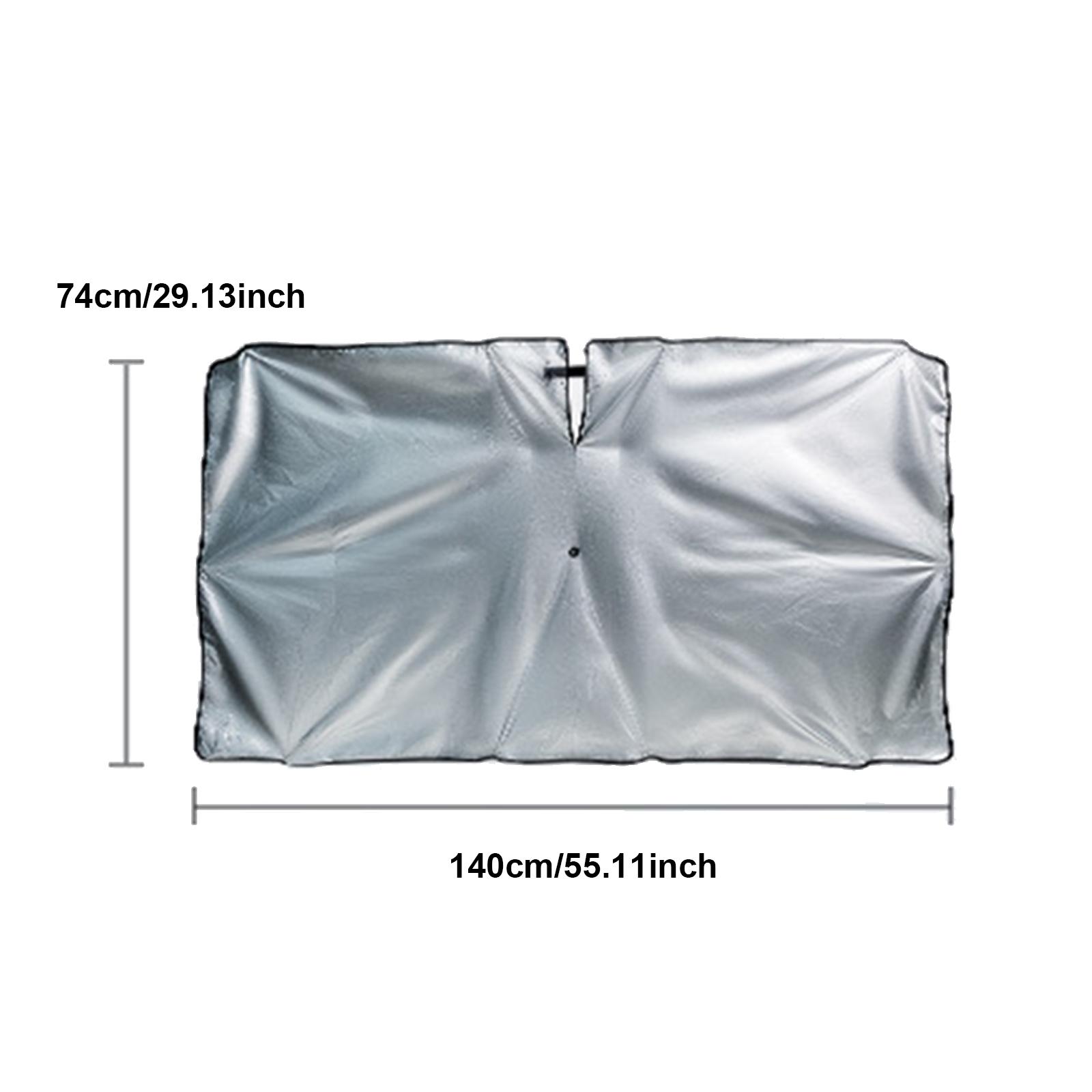 

Автомобильный козырек от солнца, зонт на лобовое стекло, передний козырек от солнца, зонтик, складной, летняя защита, теплоизоляция автокресла, автомобиль 74x140 cm