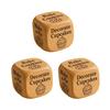 1/2/3/5/6/8Pcs Wooden Quilter Dice with 6 Engraved Quilting Tasks Solid Wood Quilting Embroidery Knitting Projects Baking Drinking Decision Dice Tools