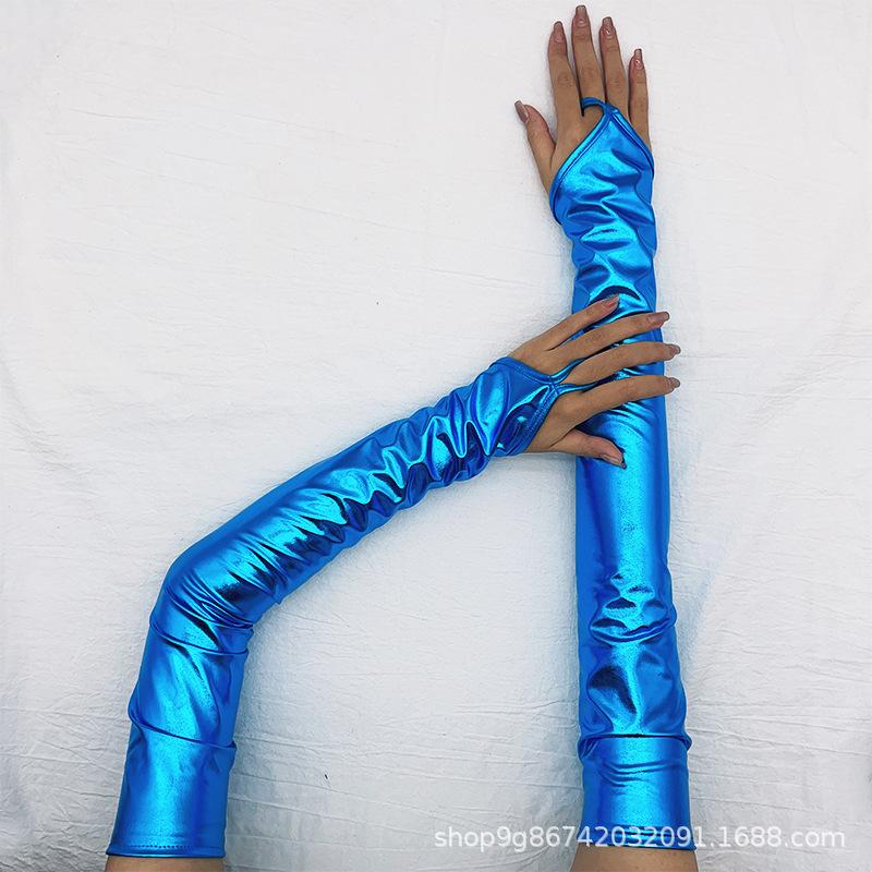 Lacklederbeschichtete Hakenfingerhandschuhe Sexy Damen Flirtende Dessous Erwachsene Paare Weihnachtshandschuhe