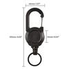 Retractable Keychain, IDs Badge Reel Retractable Badge Holder Steel Cord Keyring