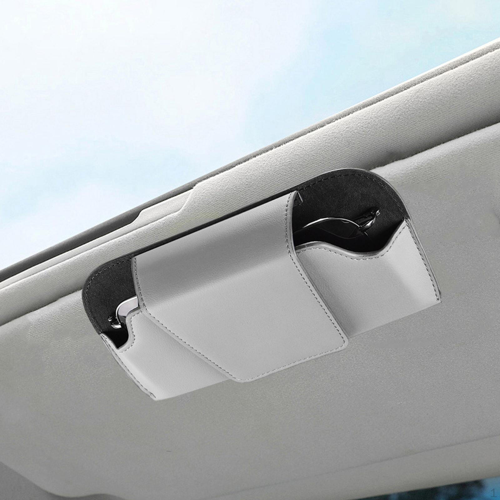 

Автомобильный зажим для очков, Универсальный органайзер-держатель для очков, Практичный и , для мужчин и женщин. серый