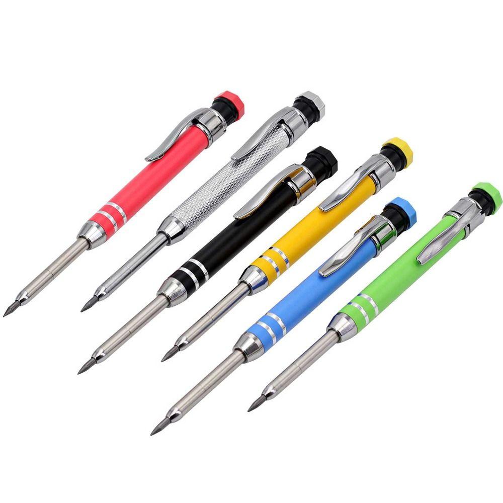 2,8 mm Druckbleistift Eingebauter Anspitzer Holzbearbeitung Tieflochmarker Holzbearbeitung Konstruktion