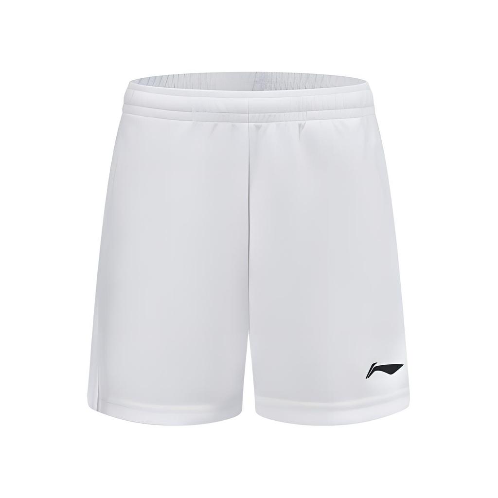 Li-Ning Simple Comfortable Soft Quick-Dry Sports Elastic Waist Five-Point Casual Shorts Women shorts White AAPU136-2