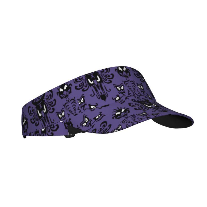 

Haunted Mansion Sport Sun Visor Hat Adjustable Summer Outdoor Travel Beach Ball Cap Empty Top Baseball Cap for Men Women