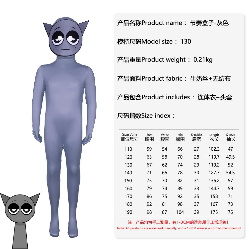 Rhythm Box 2cos Costume Sprunki Incredibo Game Tights Amazon Role Playing Suit, New Product