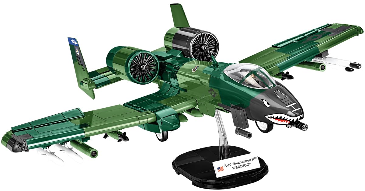 

COBI Block Американский военный самолет A-10 Thunderbolt II Warthog 148 650 деталей Совместимо с LEGO [СДЕЛАНО В ЕС] 5856