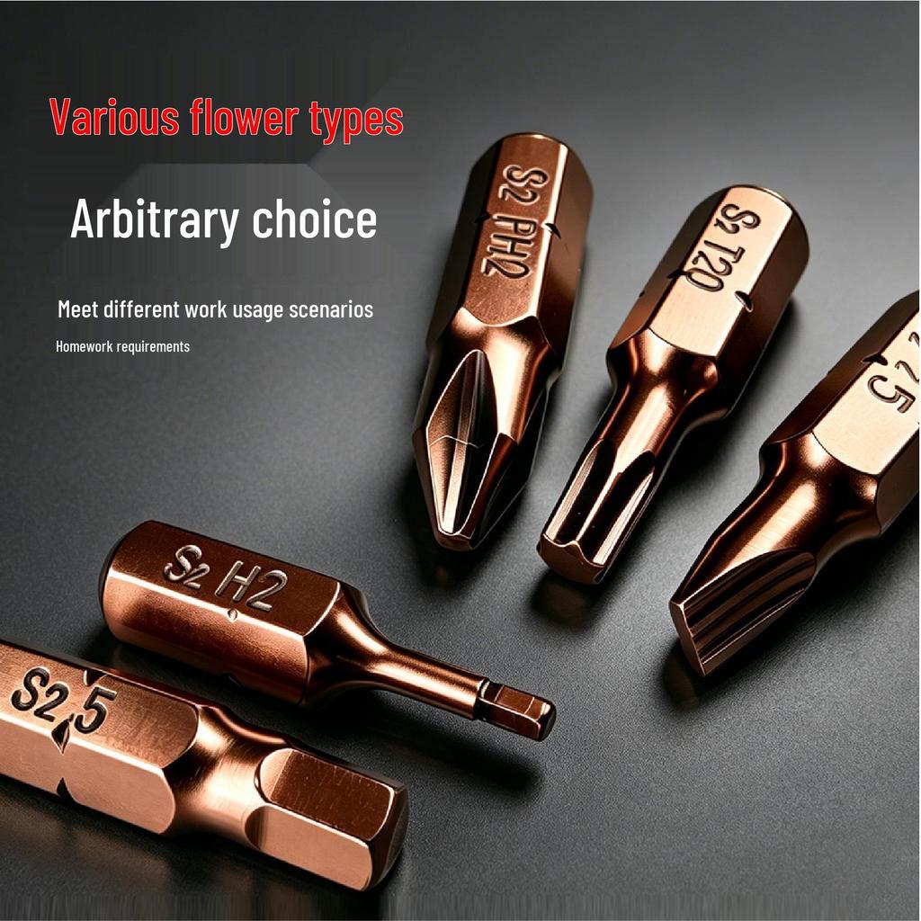 Electric Screwdriver Bit Set: Torx, Hex, Phillips, Slotted, S2 Replaceable Hand Drill Accessories