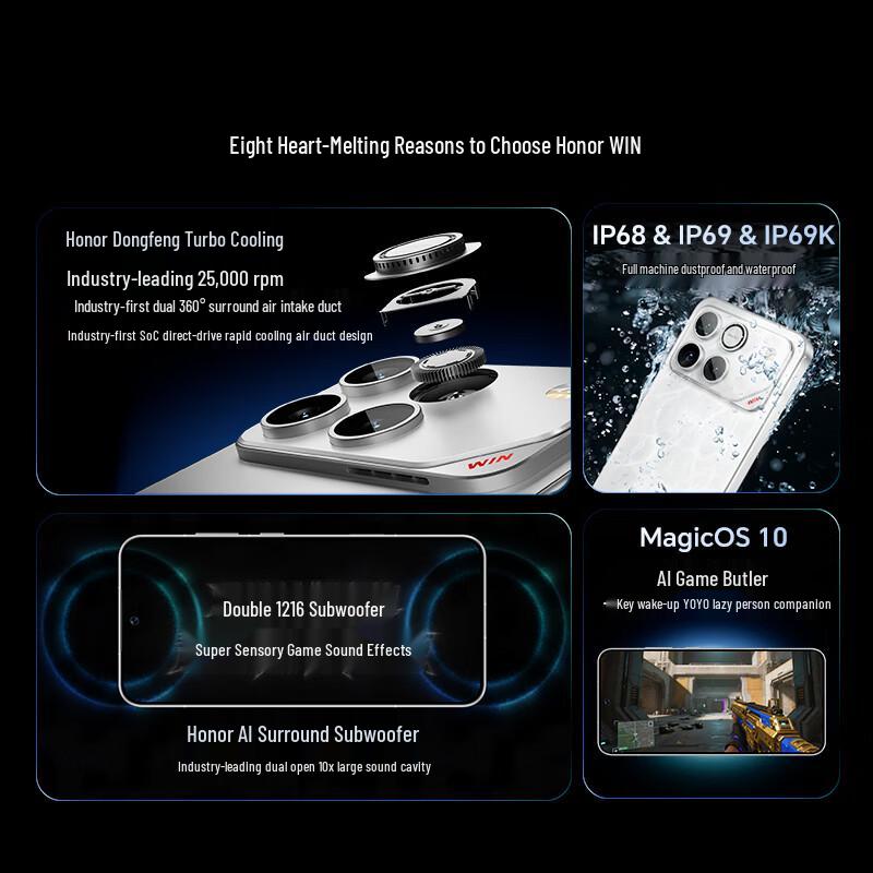 Honor WIN 5G Rugged Smartphone (CN version)